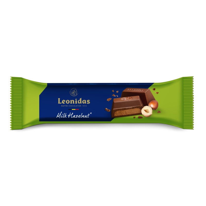 Barre praliné noisettes chocolat au lait