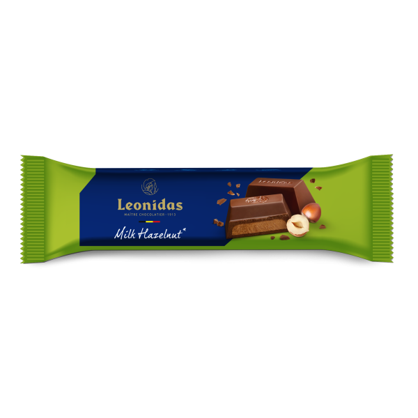 Barre praliné noisettes chocolat au lait